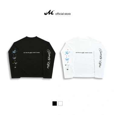 Áo thun tay dài Local Brand MUZIK CLOTHING | BUTTERFLY EFFECT – Form Boxy Tay Dài, 100% Cotton | LS-BE 2