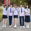 [áo tím]Bộ Đồng Phục Học Sinh Thái Lan - Nanno cosplay Gồm áo+nơ+chân váy JK nữ sinh kẻ Caro chữ A Xếp Ly Dáng Xoè Ulzza