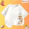 Áo trung thu cho bé hình bé múa lân dễ thương áo thun cộc tay bé trai bé gái chất cotton 10