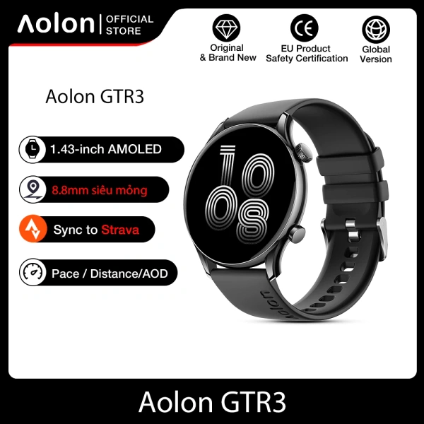 Aolon GTR 3: Đánh giá thiết kế siêu mỏng 8.8mm và chuẩn IP68 cho người năng động