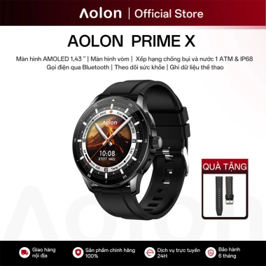 AOLON Prime X - Đồng hồ thông minh tròn cao cấp AOMLED AOD IP68, giá 1,099,000đ