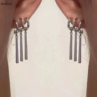 Aosun 1 Cặp Zoro Anime Bông Tai Nam Nữ Cosplay Bông Tai Trang Sức Thời Trang Giả Ba Bông Tai Tòn Ten Bông Tai Dài EN
