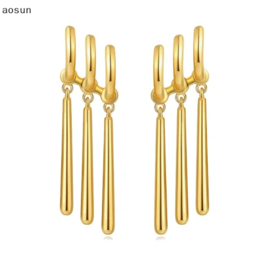 Aosun 1 Cặp Zoro Anime Bông Tai Nam Nữ Cosplay Bông Tai Trang Sức Thời Trang Giả Ba Bông Tai Tòn Ten Bông Tai Dài EN
