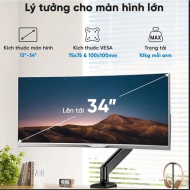 Arm Màn Hình EDRA EMA7.302-7.308 22-34 inch Giá ưu đãi 338.000 bền chắc linh hoạt