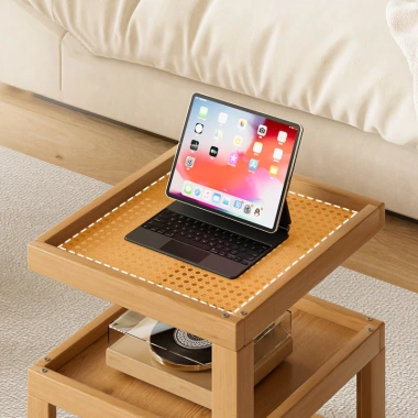 Bàn Cà Phê Di Động Nhật Bản Với Bánh Xe Đa Năng Kệ Phòng Khách Sáng Tạo Thích Hợp Cho Phòng Ngủ Đầu Giường Sofa Bên 7