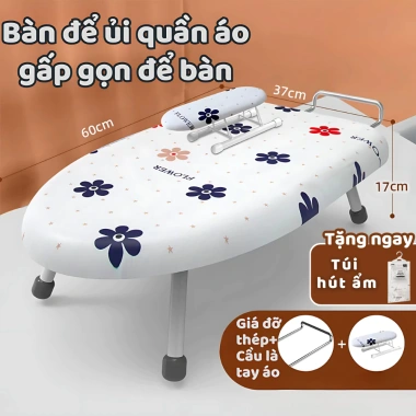 Bàn để ủi quần áo ELI có thể gấp gọn chống bỏng cho gia đình - HOẢ TỐC