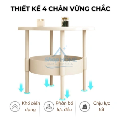 Bàn Trà Mini hiện đại hình cỏ 4 lá - Sang trọng, phù hợp mọi không gian, giá ưu đãi 175.770 4