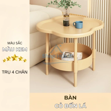 Bàn Trà Mini hiện đại hình cỏ 4 lá - Sang trọng, phù hợp mọi không gian, giá ưu đãi 175.770 10