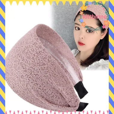 Băng đô ren KITTBINNE - Dây buộc tóc vành rộng, chống trượt, phụ kiện tóc nữ