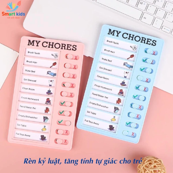 Hình ảnh sản phẩm Bảng Kế Hoạch Checklist Cho Bé SmartKids - Bảng Todolist Lập Kế Hoạch, Theo Dõi Công Việc Hàng Ngày Trẻ Em và Người