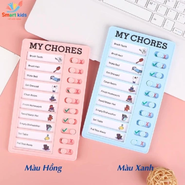 Bảng Kế Hoạch Checklist Cho Bé SmartKids - Bảng Todolist Lập Kế Hoạch, Theo Dõi Công Việc Hàng Ngày Trẻ Em và Người
