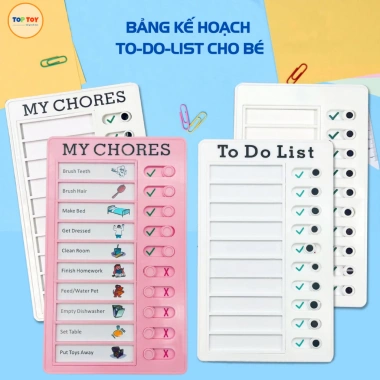 Bảng Kế Hoạch Checklist Cho Bé TOPTOY, Bảng Todolist Lập Kế Hoạch, Theo Dõi Công Việc Hàng Ngày Trẻ Em và Người Lớn Bảng Kế Hoạch Checklist Cho Bé TOPTOY, Bảng Todolist Lập Kế Hoạch, Theo Dõi Công Việc Hàng Ngày Trẻ Em và Người Lớn
