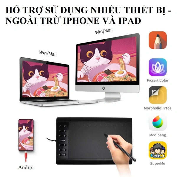 Trải nghiệm thực tế: Bảng Vẽ VINSA 1.060 Plus giúp ghi chép nhanh và vẽ mượt mà