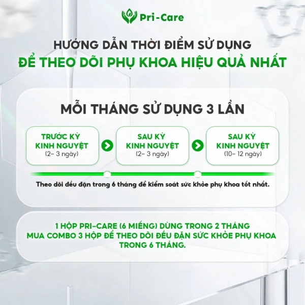 Hình ảnh sản phẩm Băng vệ sinh Pri - Care kiểm tra pH phụ khoa an toàn, theo dõi sức khỏe, mỏng nhẹ, giá 95k