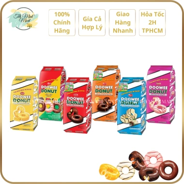 Bánh Donut Doowee Nhiều Vị_[Hỗn Hợp/Phô Mai/Socola/Sữa/Cam/Dâu] Túi 12 cái x 29gr. Thị Mint Mart.