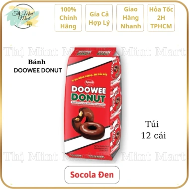 Bánh Donut Doowee Nhiều Vị_[Hỗn Hợp/Phô Mai/Socola/Sữa/Cam/Dâu] Túi 12 cái x 29gr. Thị Mint Mart. 5