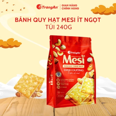 Bánh Quy Hạt Dinh Dưỡng Mesi True Nut Giảm Giá - Hộp 320g & Túi 240g - Tràng An Bánh Quy Hạt Dinh Dưỡng Mesi True Nut Giảm Giá - Hộp 320g & Túi 240g - Tràng An
