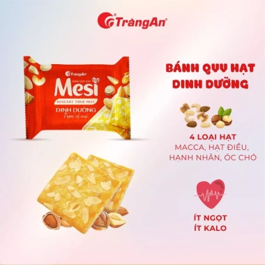 Bánh Quy Hạt Dinh Dưỡng Mesi True Nut Giảm Giá - Hộp 320g & Túi 240g - Tràng An