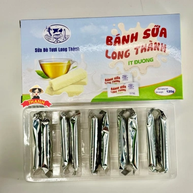 Bánh Sữa Long Thành Ít Đường Combo 5 Hộp - Sữa Bò Tươi Nguyên Chất Giá Tốt 164k