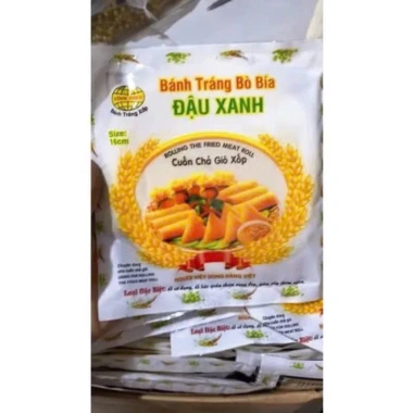 Bánh tráng bò bía cuốn chả giò, bánh đậu xanh trắng đặc biệt 30 lá - Giá 44.900 8