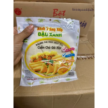 Bánh tráng bò bía cuốn chả giò, bánh đậu xanh trắng đặc biệt 30 lá - Giá 44.900 10