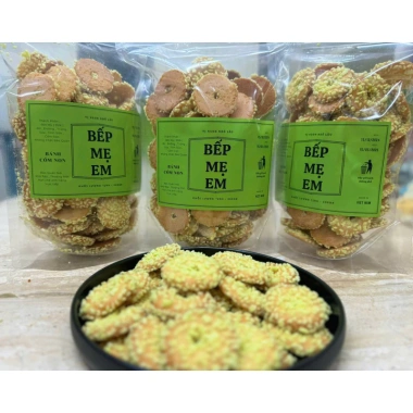 Bánh Vòng Cốm Non Bơ Sữa Giảm Giá - Món Ăn Vặt Ngon Từ Bếp Mẹ Em Chỉ 79k