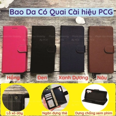 Bao da Samsung A5 2.017 ( A520) da cao cấp, có ngăn thẻ, nắp gập chống đỡ xem phim 3