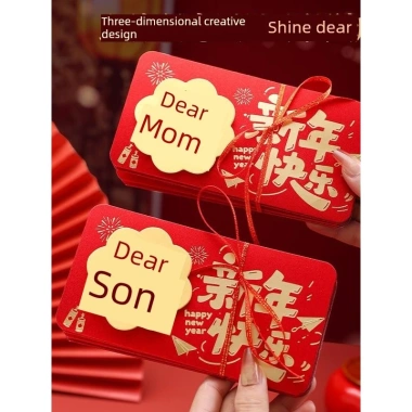 bao lì xì tết 2.026 Sáng tạo gấp nhiều thẻ chúc mừng năm mới gấp lợi nhuận phong bao lì xì năm mới cho ông bà, cha mẹ, con trai 4