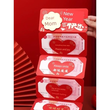 bao lì xì tết 2.026 Sáng tạo gấp nhiều thẻ chúc mừng năm mới gấp lợi nhuận phong bao lì xì năm mới cho ông bà, cha mẹ, con trai 5