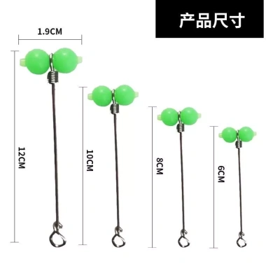 Bầu dạ quang xoay dùng cho câu cá biển, dây móc câu cá kèm cân bằng chân đế, vòng kết nối tiện lợi