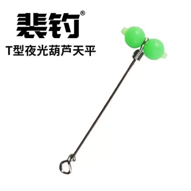 Bầu dạ quang xoay dùng cho câu cá biển, dây móc câu cá kèm cân bằng chân đế, vòng kết nối tiện lợi