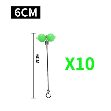 Bầu dạ quang xoay dùng cho câu cá biển, dây móc câu cá kèm cân bằng chân đế, vòng kết nối tiện lợi