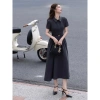 [BBSTORE'S] Đầm Xòe Công Sở Dài Cổ Sơ Mi Tay Ngắn Chất Carolan Xược - D4.558B 6