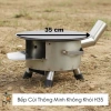 Bếp củi thông minh không khói - H35 - Tiết kiệm củi - Kèm nắp chống đen nồi và 1 đôi găng tay