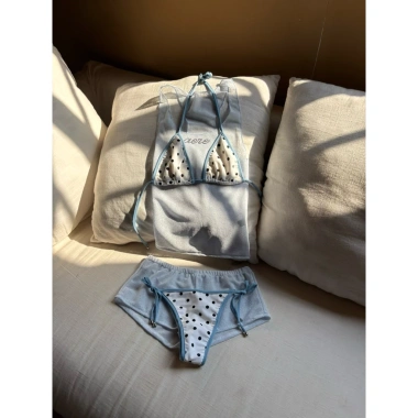 Bikini AERE Pink Dot Đồ Bơi Hai Mảnh Chấm Bi Giá 330k Khuyến Mãi Mùa Hè Đẹp Mắt