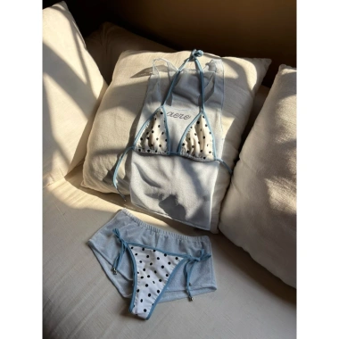 Bikini AERE Pink Dot Đồ Bơi Hai Mảnh Chấm Bi Giá 330k Khuyến Mãi Mùa Hè Đẹp Mắt