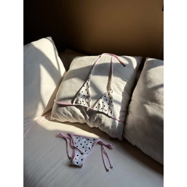 Bikini AERE Pink Dot Đồ Bơi Hai Mảnh Chấm Bi Giá 330k Khuyến Mãi Mùa Hè Đẹp Mắt