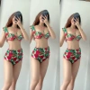Bikini Hai Mảnh Aó Cánh Tiên Nâng Ngực Họa Tiết Hoa Lá Nhiều Màu Freesize – Giá chỉ 159.000₫ 4
