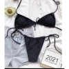 Bikini Nữ 2 Mảnh Quần Kiểu Dáng Nhỏ Áo Rút Dây Xinh Xắn Giá 18.896 VND 5