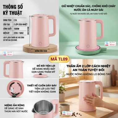 Bình Đun Nước Siêu Tốc 2.5L - Ấm Đun Siêu Tốc Inox 1.8L METIS Giá Cực Rẻ Chỉ 115.000đ 4 Bình Đun Nước Siêu Tốc 2.5L - Ấm Đun Siêu Tốc Inox 1.8L METIS Giá Cực Rẻ Chỉ 115.000đ 4