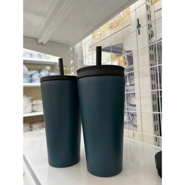 Bình giữ nhiệt inox 500ml 2 nắp xanh đen - Giảm giá còn 69.000đ từ 89.010đ 4