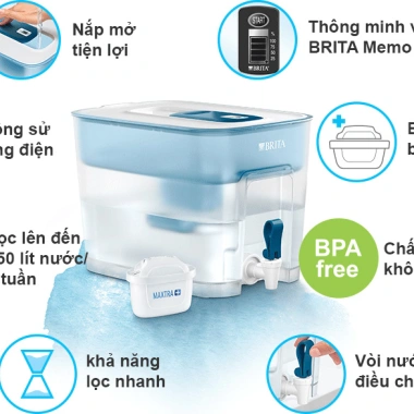 Bình Lọc Nước BRITA Flow 8.2L - Lõi Lọc Maxtra Pro 150L - Giảm Giá 1700000đ 3 Bình Lọc Nước BRITA Flow 8.2L - Lõi Lọc Maxtra Pro 150L - Giảm Giá 1700000đ 3