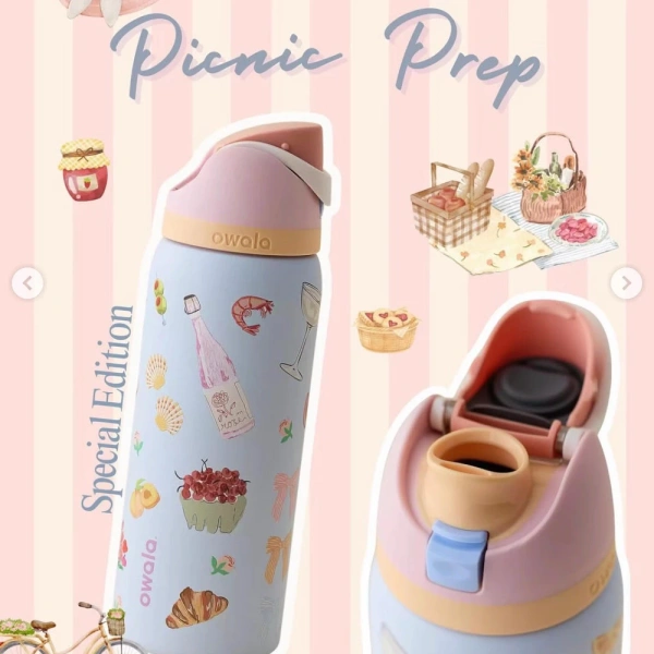 Hình ảnh sản phẩm Bình nước cách nhiệt Owala FreeZip 32oz - Giá rẻ 405.900đ - Không gỉ, giữ nhiệt, có ống hút