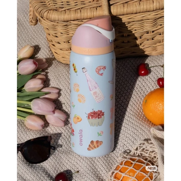 Hình ảnh sản phẩm Bình nước cách nhiệt Owala FreeZip 32oz - Giá rẻ 405.900đ - Không gỉ, giữ nhiệt, có ống hút
