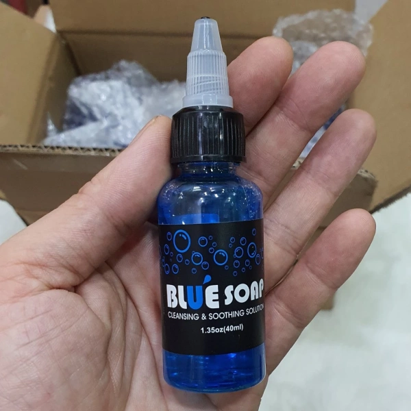 Hướng dẫn chi tiết cách dùng Blue Soap 500ml để tẩy mực xăm mà không gây kích ứng