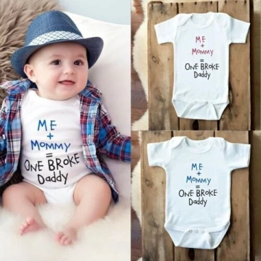 Bộ áo liền quần trẻ sơ sinh bé trai bé gái cổ điển có sức hấp dẫn * *