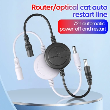 Bộ định tuyến WiFi Đặt lại Khởi động lại Cáp khởi động lại tự động 72 giờ cho cầu WiFi / Cat / Router / Repeater Rebooter Tắt Reset Control Line