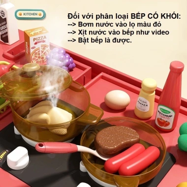 Bộ Đồ Chơi Nấu Ăn Cỡ Lớn 73cm 43 Chi Tiết Cho Bé - Nhập Vai Nhà Bếp An Toàn 6