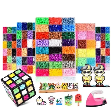 ?【Bộ Đồ Chơi】Xếp Hạt Sáng Tạo DIY Cho Trẻ Em 【Mẫu Mới Thông Minh】| Bao Gồm Hạt Nhiều Màu + Dụng Cụ + Bàn Ủi An Toà 3