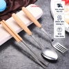 Bộ đũa thìa CAPUUFAM, hộp đựng cá nhân gỗ cao, phù hợp văn phòng và đi du lịch, chỉ 28.000₫ 6